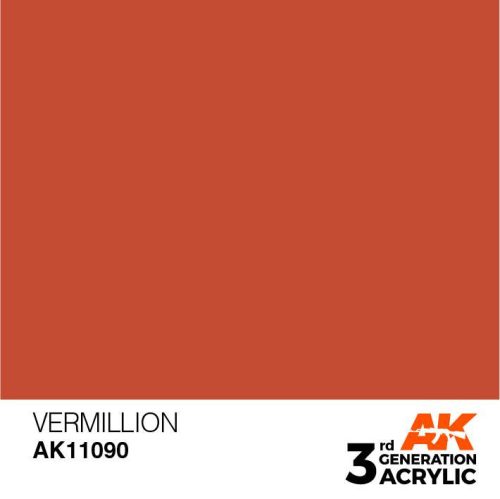 Acrylics 3rd generation Vermillion 17ml