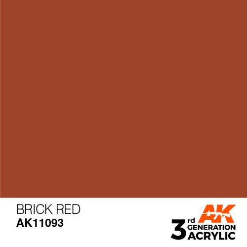 Acrylics 3rd generation Brick Red 17ml