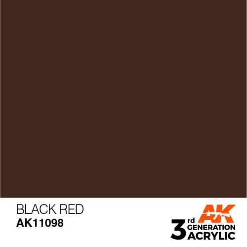Acrylics 3rd generation Black Red 17ml