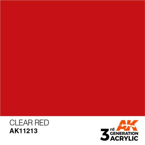 Acrylics 3rd generation Clear Red 17ml