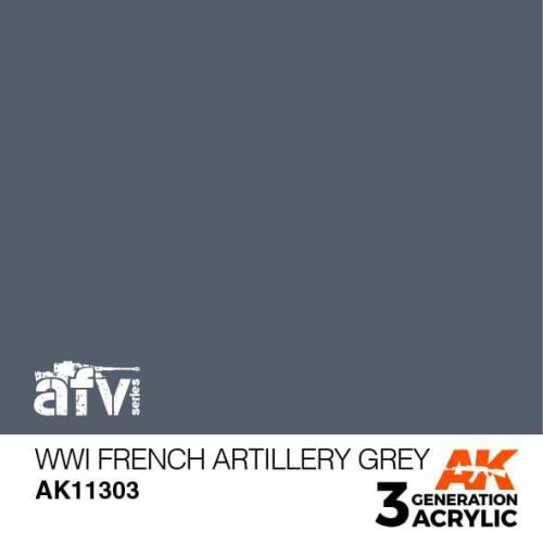 Acrylics 3rd generation WWI French Artillery Grey