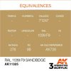 Acrylics 3rd generation RAL 1039 F9 Sandbeige