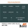 Acrylics 3rd generation French Army Grey-Blue