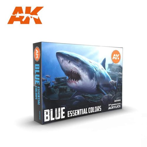 Acrylics 3rd generation Blue essential colors set