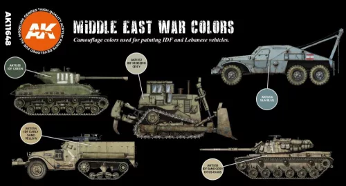 Acrylics 3rd generation Middle East war colors