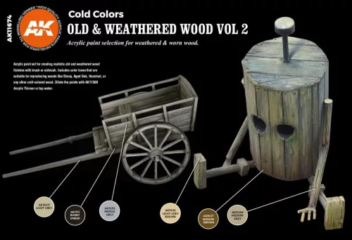 Acrylics 3rd generation Old & Weathered wood Vol. 2.