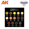 Acrylics 3rd generation Crusher Dware - Wargame starter set - 14 colors & 1 figure