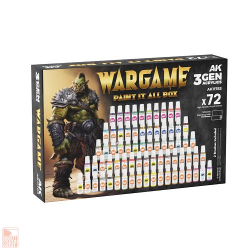 Acrylics 3rd generation wargame paint it all box 72 colors