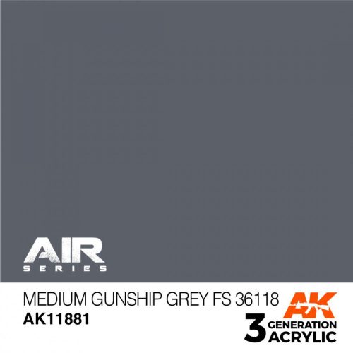 Acrylics 3rd generation Medium Gunship Grey FS 36118