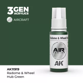 Acrylics 3rd generation Radome & Wheel Hub Green