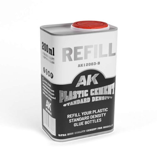 AK Interactive AK12003-B 200 Ml refill Plastic cement standard density
