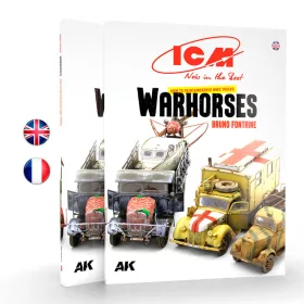   AK Interactive ICM - HOW TO PAINT &WEATHER WW2 TRUCKS WARHORSES - FR