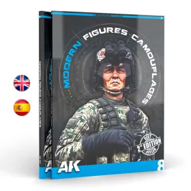   AK Interactive CAMUFLAJES MODERNOS PARA FIGURAS (AK LERNING SERIES Nº 8) Spanish
