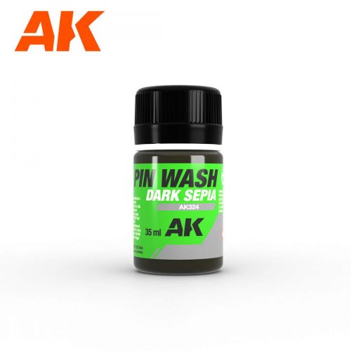 AK324 Dark sepia pin wash 35ml