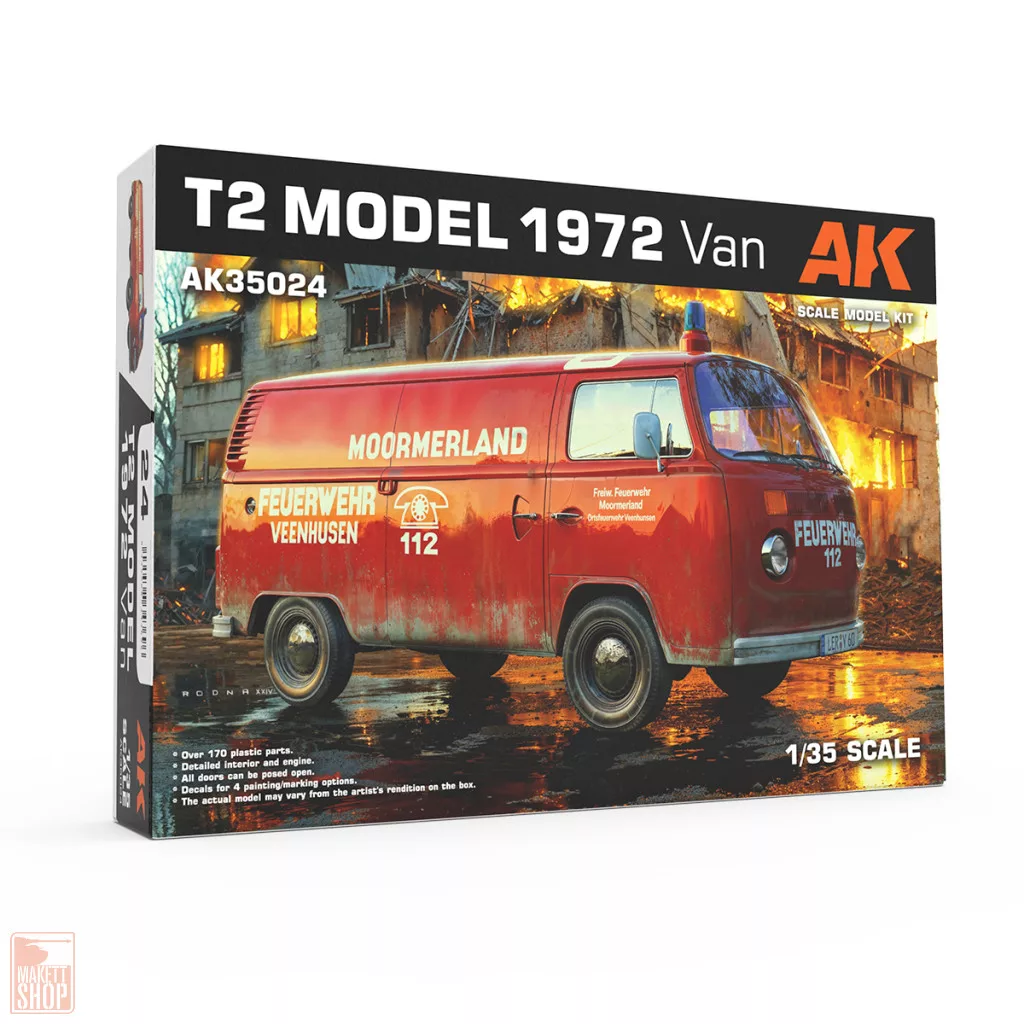 AK-Interactive 35024 1:35 T2 Model 1967 Van - makettshop.hu