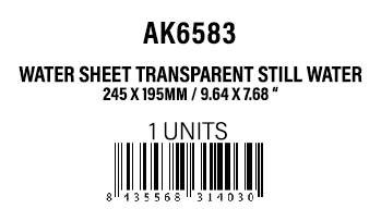 AK-Interactive Water Sheet Transparent Still Water 245x195mm