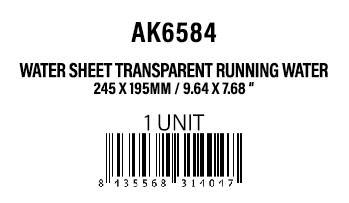 AK-Interactive Water Sheet Transparent Running Water 245 x 195mm