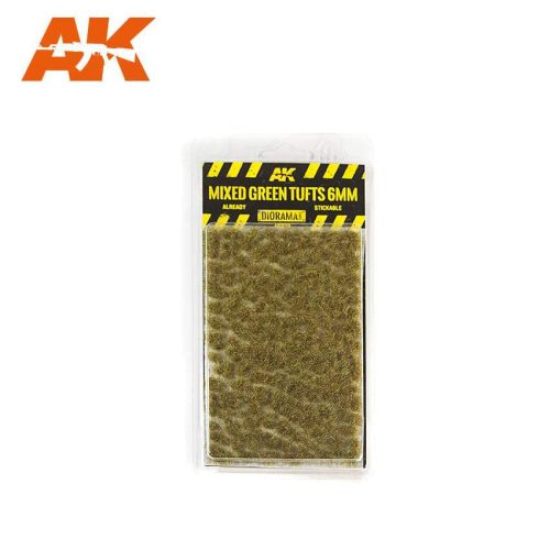 AK Interactive tufts, Mixed green tufts 6mm