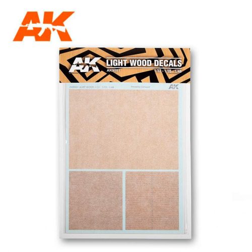 AK Interactive LIGHT WOOD DECALS