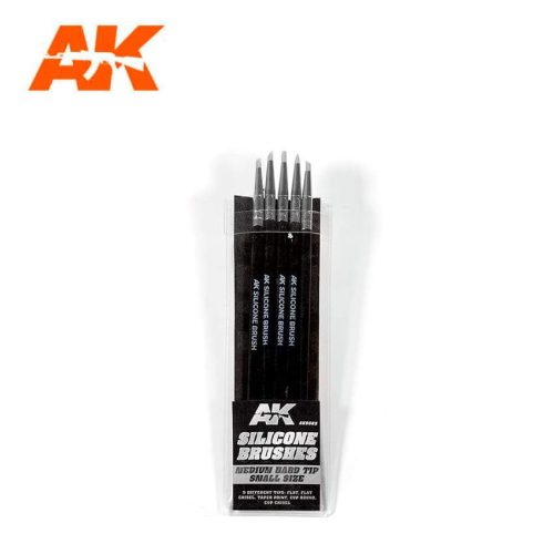 AK Interactive Silicone brushes medium hard tip small