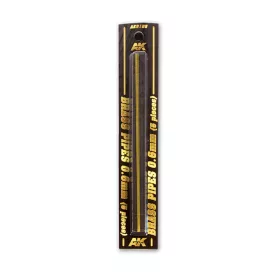 AK Interactive BRASS PIPES 0,6mm, 5 units