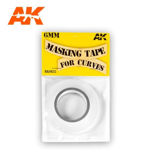 AK Interactive Masking Tape for curves 6mm (18 méter hosszú, hajlékony)