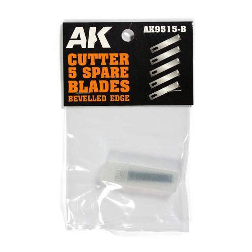 AK Interactive AK9515-B Bevelled edge (5 spare blades) for Hobby knife