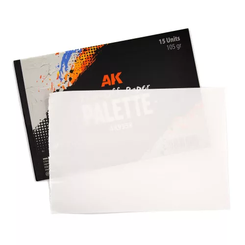 AK Interactive TEAR-OFF PAPER PALETTE 15 SHEETS