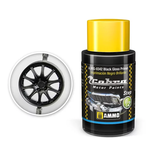 Ammo by Mig COBRA MOTOR Black Gloss Primer