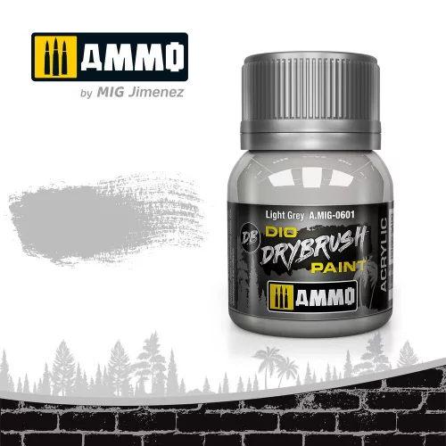 Ammo by Mig DRYBRUSH Light Grey