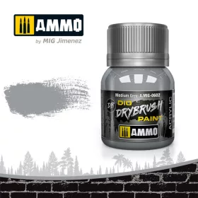 Ammo by Mig DRYBRUSH Medium Grey