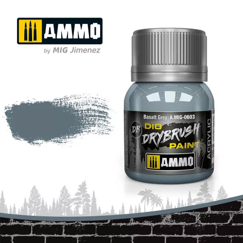 Ammo by Mig DRYBRUSH Basalt Grey