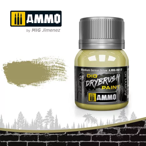 Ammo by Mig DRYBRUSH Medium German Yellow