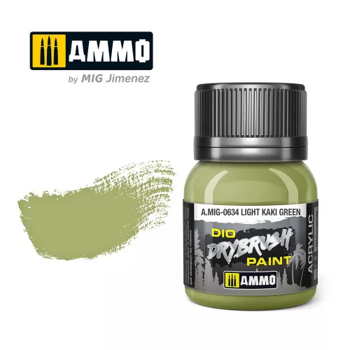 Ammo by Mig DRYBRUSH Light Khaki Green