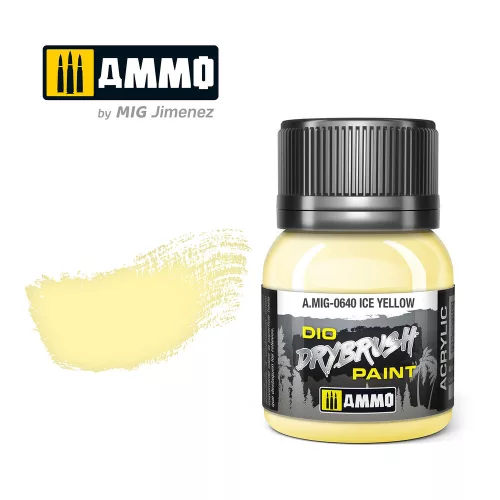 Ammo by Mig DRYBRUSH Ice Yellow