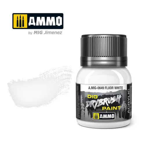 Ammo by Mig DRYBRUSH Fluor White