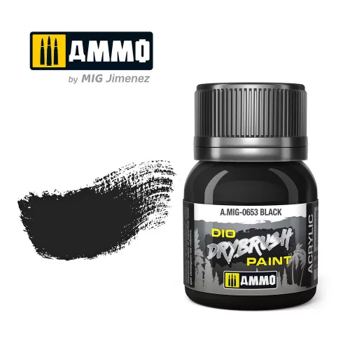 Ammo by Mig DRYBRUSH Black Brown