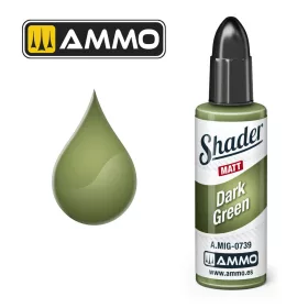 Ammo by Mig MATT SHADER Dark Green