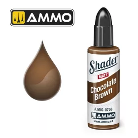 Ammo by Mig MATT SHADER Chocolate Brown