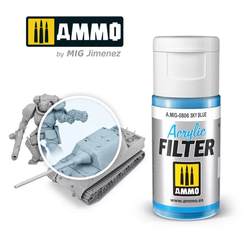 Ammo by Mig ACRYLIC FILTER Sky Blue
