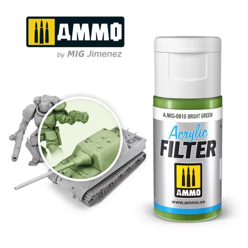 Ammo by Mig ACRYLIC FILTER Bright Green