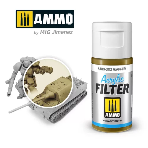 Ammo by Mig ACRYLIC FILTER Khaki Green