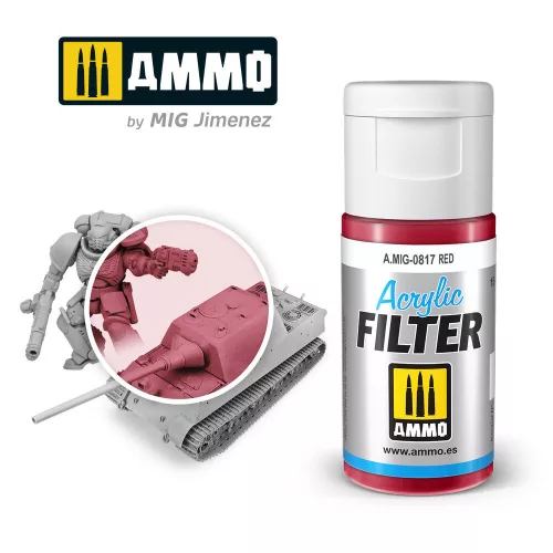 Ammo by Mig ACRYLIC FILTER Red
