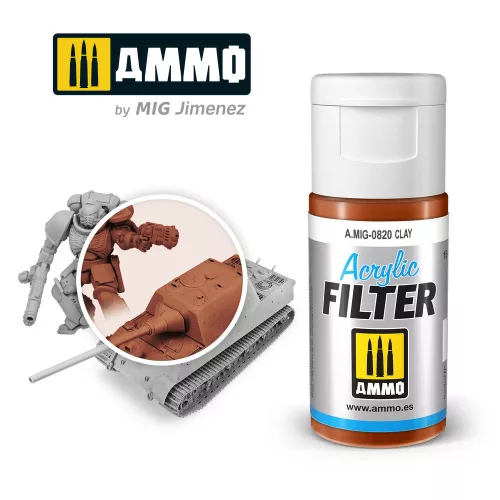Ammo by Mig ACRYLIC FILTER Clay