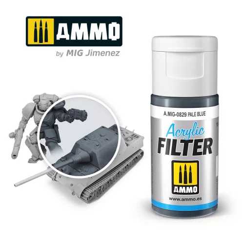 Ammo by Mig ACRYLIC FILTER Pale Blue