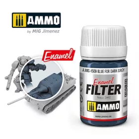Ammo by Mig FILTER Blue for Dark Grey