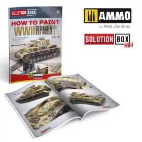   Ammo by Mig SOLUTION BOOK 19 - How to Paint WWII German D.A.K .Vehicles - (Multilingual)