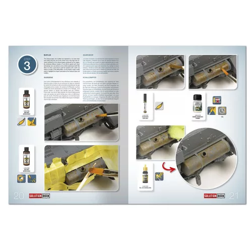 Ammo by Mig SOLUTION BOOK 19 - How to Paint WWII German D.A.K .Vehicles - (Multilingual)