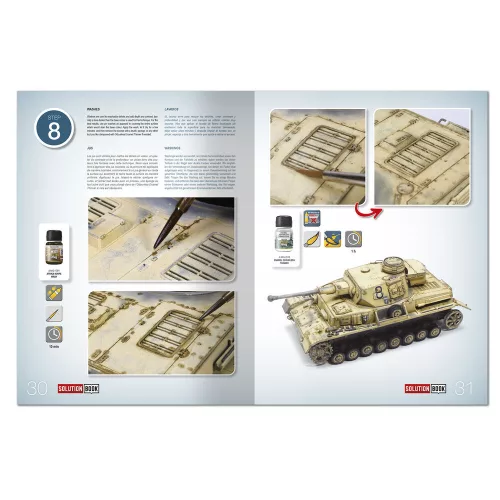 Ammo by Mig SOLUTION BOOK 19 - How to Paint WWII German D.A.K .Vehicles - (Multilingual)