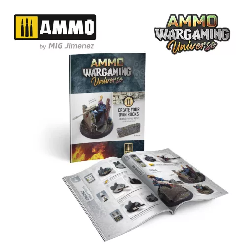Ammo by Mig AMMO WARGAMING UNIVERSE Book 11 – Create your own Rocks (Multilingual Book)